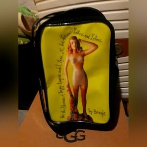 Vintage Y2K Lucious Lana By Benefits Makeup Case Plastic Green Black.